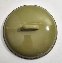 Vintage Avocado Green Enamel 8 1/4&quot; Round Pot Pan Replacement Lid #89 - $352.39 MXN