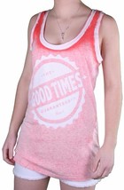 Bench Donna Curloss Rosso Arancione Buono Tempi Cotone Canotta Maglia - $349.53 MXN