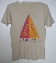 James Taylor Concert Tour T Shirt Vintage 1979 Flag Tour Sportique Size Large - £160.63 GBP