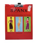 Spanx By Sara Blakely Footless Bodyshaping Pantyhose BLACK Control Top S... - £12.02 GBP