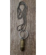 Brass Bullet Neclace Keychain 24&quot; Chain - £6.22 GBP