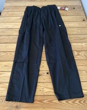 Chef works NWT Unisex Elastic waist pants size M Black M9 - £10.97 GBP