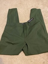 Peace Of Cloth New York USA Green Cotton Chino Style Pants Slacks Sz 10 ... - £29.14 GBP