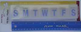 Large 7 Day Pill Organizer Box Large Compartments Transparent - £2.35 GBP