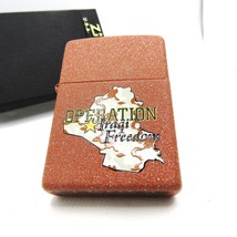 Operration Iraqi Freedom Sand Beige Zippo Oil Lighter 2003 Near mint Rare - £53.28 GBP