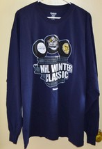 Reebok NHL Winter Classic Pittsburgh 2011 Blue Sweatshirt Size 2XL XXL Capitals - $39.59