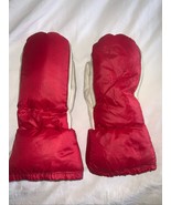 Mismatched Frostline Kit Polar Down Leather Nylon Mittens Gloves M L - $54.29 CAD