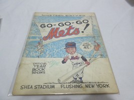 Vintage 1966 New York Mets GO GO GO Team Yearbook MLB Baseball Shea Stadium - $35.99