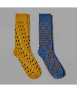 Goodfellow &amp; Co. Men&#39;s Novelty Geo Socks 2 Pack Blue/Yellow Shoe Size 7-... - $279.40 MXN