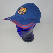 Fc Barcelona Football Soccer Hat Cap Fcb Official Adjustable Blue Strapback - $7.93