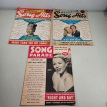 Song Magazine Lot Song Parade September 1946 Song Hits 1945 1946 Vintage - £12.33 GBP