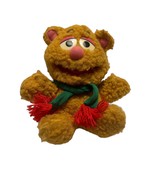 Vintage Baby Fozzie Bear Muppet Babies Brown Plush Stuffed Toy 1987 Hens... - $13.40 CAD