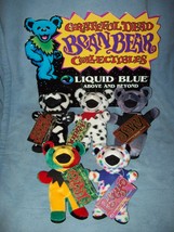 GRATEFUL DEAD Bean Bear Collectibles Edition 2 - Set of 5 with Original Ad Sign - £63.30 GBP