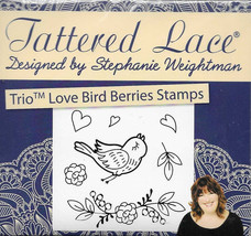 Tattered Lace Love Bird Berries Stamp Set - $5.00