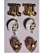 Vtg 3 Pr Carlisle &amp; Other Clip On Earrings 1980&#39;s - £73.74 GBP