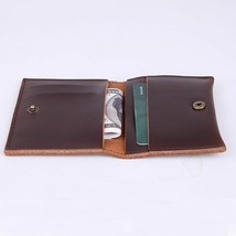 Men Driver License Wallet Handmade Money Card Holder Brown Vintage Purse... - $23.51