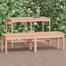 2-Seater Garden Bench 159.5x44x45 cm Solid Wood Douglas - £49.02 GBP