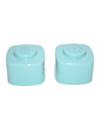 MCM Vtg Brookpark melmac aqua turquoise S&amp;P shakers square salt &amp; pepper - £13.66 GBP