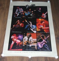 Fender Guitar Poster #240245 Vintage Jimi Hendrix Clapton Albert Lee Hynde Morse - £87.43 GBP