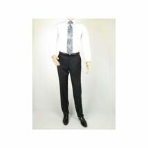 Men's Suit Wool Cashmere Georgio Cosani Two Buttons 910-04 Gray Pinstripe image 7
