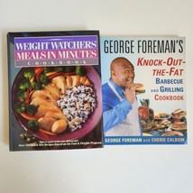 Lot Of 2 Cookbooks Weight Watchers Meals In Minutes George Foreman Knock Out Fat - £4.72 GBP