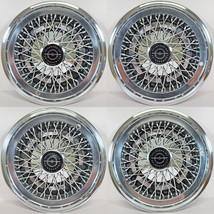 1977-1979 Ford Thunderbird # 727B 15&quot; Wire Hubcaps / Wheel Covers D4SZ1130G SET - £314.53 GBP
