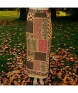 Emma James Patchwork Print Skirt Maxi Sz 6 Sheer Lined  Cottagecore Hipp... - £27.37 GBP