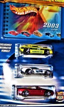 Hot Wheels 2003 Collector&#39;s Guide &amp; Three Cars  - $12.00