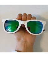 Fashion Women&#39;s Sunglasses White Frame Blue/Green Mirror Lenses Retro - £15.56 GBP