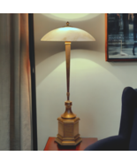 Unique Art Deco Table Lamp &quot;PARIS&quot; Brass Lamp One Of A Kind - $14,548.31 MXN