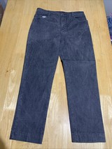 Gloria Vanderbilt Amanda Straight Leg Women&#39;s size 14 Gray/Black Denim J... - $315.67 MXN