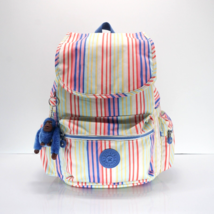 Kipling Ezra Travel Bag Backpack BP4391 Polyester Beachside Stripes Mult... - £75.10 GBP