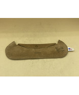 Pencil Holder Canoe Shaped Suede Marked Kahoots Vintage 9.5” - £7.01 GBP