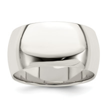 Silver 10mm Half Round Size 7.5 Band QWH100 - $64.33