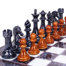 18.5&quot; Large Chess Set For Adults Kids With Zinc Alloy Heavy Chess Pieces... - $78.82