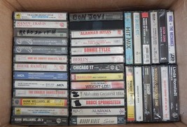 VTG. LOT~49 Classic Oldies~Music Cassette Tapes~Bon Jovi~Alabama~Chicago~Rock ++ - £31.71 GBP