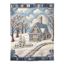 Rustic Snow House - Stone Walkway - Cottagecore Winter Bliss - Nostalgic Charm - - £35.58 GBP