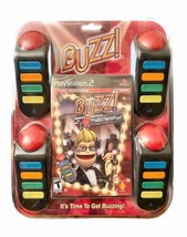 BRAND NEW Buzz The Hollywood Quiz Bundle (Sony PlayStation 2, 2008) - £31.46 GBP
