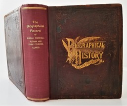 1897 Antique Bureau Marshall Putnam Stark Il History Biography Genealogy 769PG - £97.30 GBP