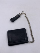 Harley Davidson 100th Anniversary Wallet with Chain Black Leather Very Clean - £47.69 GBP