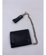 Harley Davidson 100th Anniversary Wallet with Chain Black Leather Very Clean - $50.00