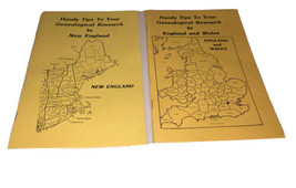Handy Tips Genealogical Research New England &amp; Wales Set Of 2 Booklets - $8.12
