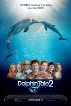 Dolphin Tale 2 Poster Morgan Freeman, Ashley Judd, Kris Kristofferson - £23.50 GBP
