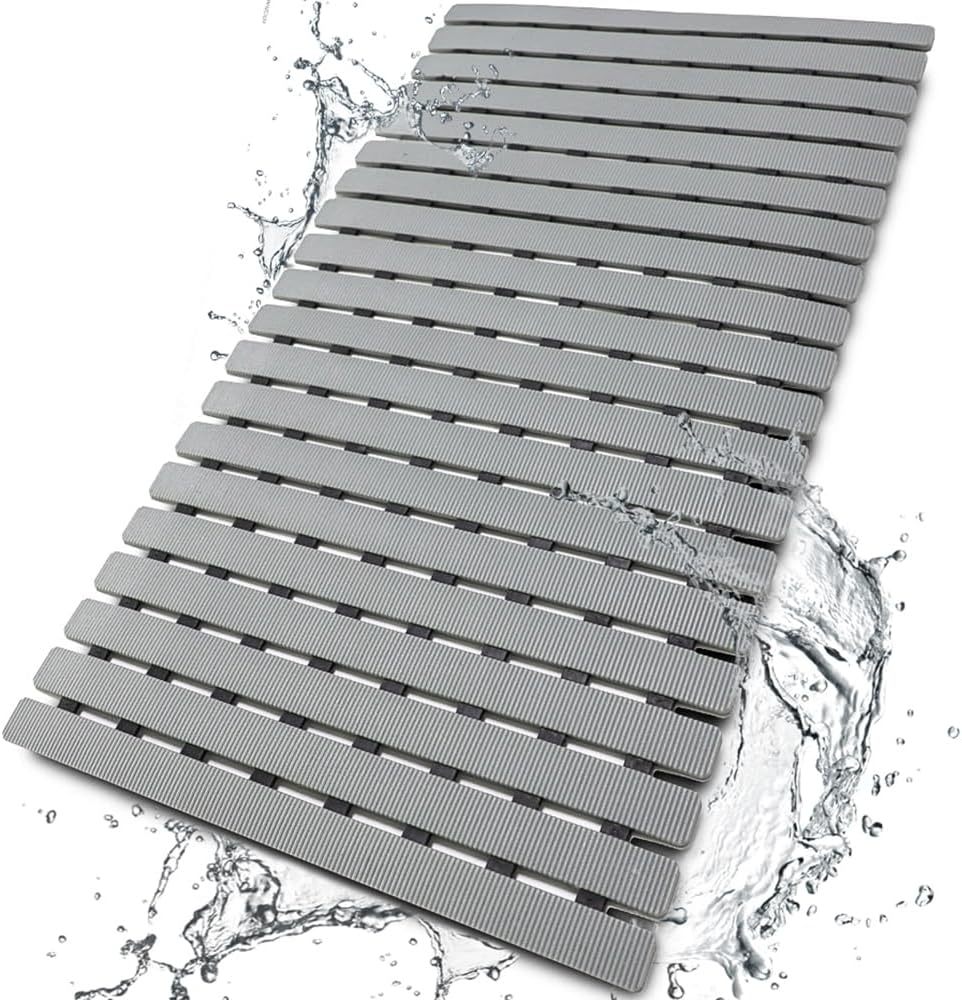 Shower Mat Non Slip Bathtub Mat With Suction Cups And Drain Holes 27.5, ... - $35.99