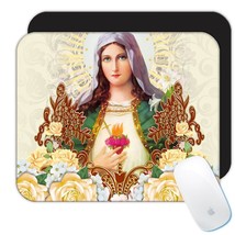 Immaculate Heart of Mary : Gift Mousepad Catholic Religious Virgin Saint Mother  - £10.54 GBP