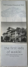 Moana Hotel The First Lady of Waikiki Self-Guided Historical Tour Brochure - $14.80
