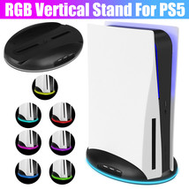 RGB Dock Host Mount Bracket Base Vertical Stand for PS5 Game Console Acc... - £30.48 GBP
