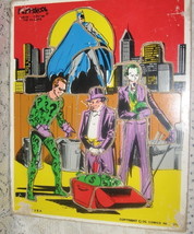 Batman &amp; Villains Playskool Wooden Puzzle- DC Comics- 1976 - $11.00