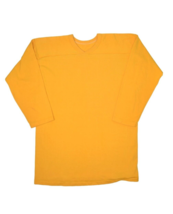 Vintage 80s Russell Athletic Jersey Mens L Yellow Football 3/4 Sleeve Blank USA - £26.33 GBP