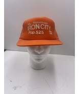 Vintage My Hometown Iron City Tennessee Snapback Trucker Hat 70s 80s 90s - £29.97 GBP